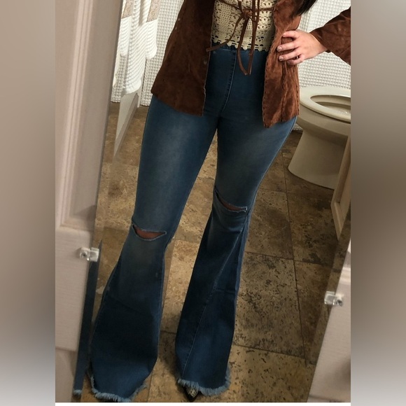 Bell bottom hippie jeans - Picture 5 of 8